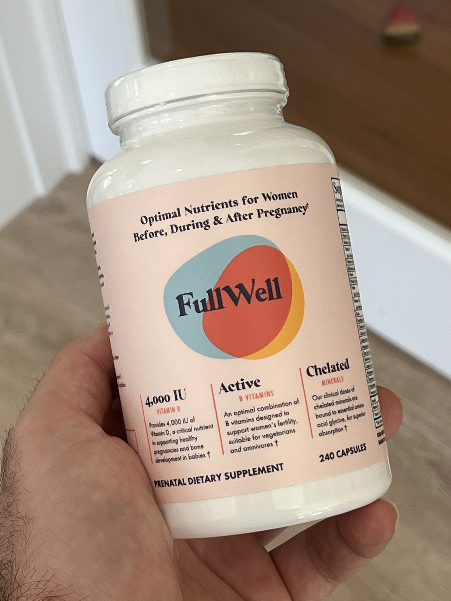 Full Well Prenatal Reviews Bottle Experience Handheld